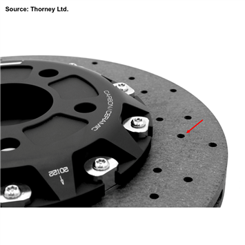 Drilling of Carbon Ceramic Brake Disc (CCB)